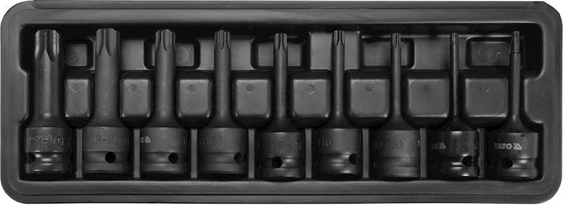 ZESTAW KLUCZY UDAROWY TRZPIENIOWYCH TORX 1/2" YT-10654 YATO