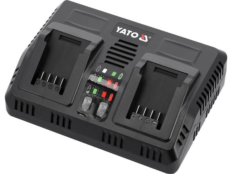 ŁADOWARKA PODWÓJNA INTELIGENTNA SZYBKA 18V (2,4-4,5A) YT-828501 YATO