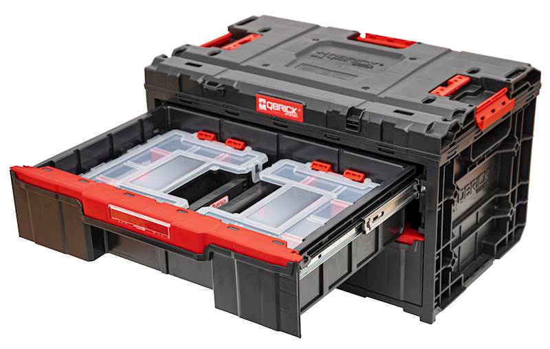 SKRZYNKA NARZĘDZIOWA Z 2 SZUFLADAMI I 2 ORGANIZERAMI 300 QBRICK SYSTEM ONE DRAWER 2 TOOLBOX 2.0 PROMO SET 1