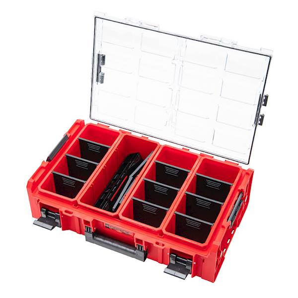 ORGANIZER, SKRZYNKA NARZĘDZIOWA QBRICK SYSTEM ONE 2XL 2.0 + ADAPTERY RED ULTRA HD CUSTOM