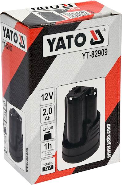 AKUMULATOR, BATERIA 12V (2,0AH; 60MIN; LI-ION) YT-82909 YATO