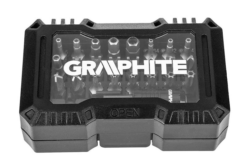 ZESTAW BITÓW, KOŃCÓWEK SERWISOWYCH TORX, HEX SECURITY, TRI, FOUR WINGS, SPANNER 32SZT. 56H618 GRAPHITE