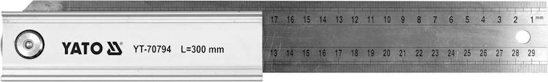 KĄTOWNIK NASTAWNY L DO MIERZENIA I TRASOWANIA 300MM Z BLACHY SS YT-70794 YATO
