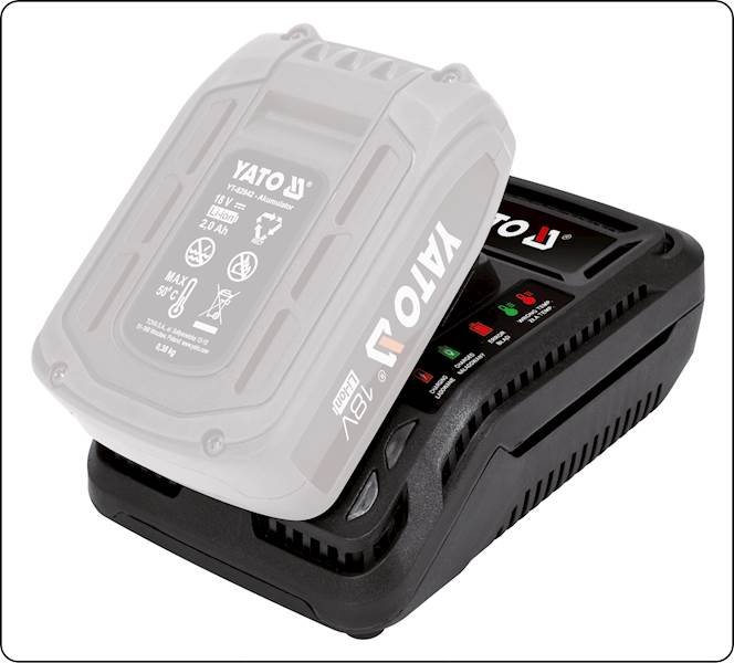 ŁADOWARKA SIECIOWA DO BATERII 18V LI-LON YT-82848 YATO
