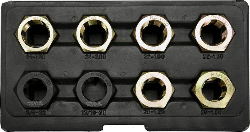 ZESTAW DO NAPRAWY GWINTÓW PÓŁOSI NAPĘDOWYCH. 8 CZ. YT-17695 YATO