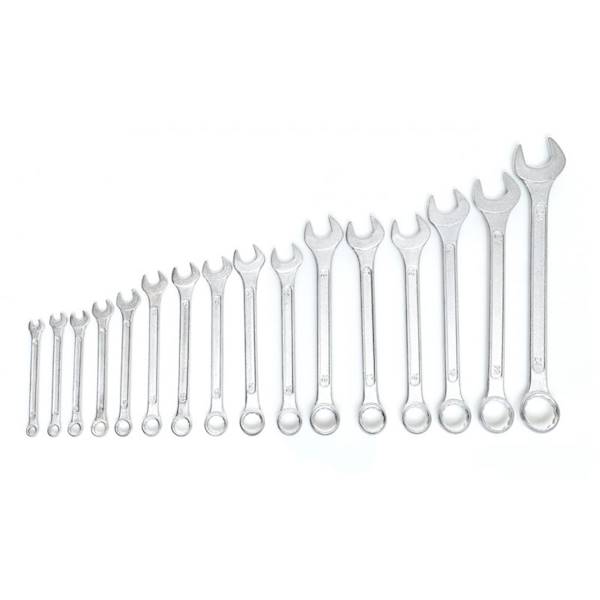 KLUCZE PŁASKO-OCZKOWE 16el. 6-24 MM STAL WĘGLOWA KRAFT&DELE KD10922