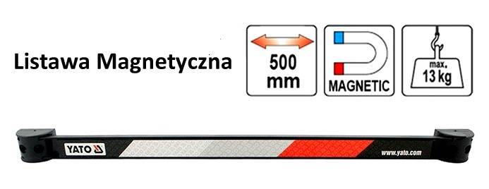 ZESTAW SZCZYPIEC MINI 115MM + LISTWA MAGNETYCZNA YATO