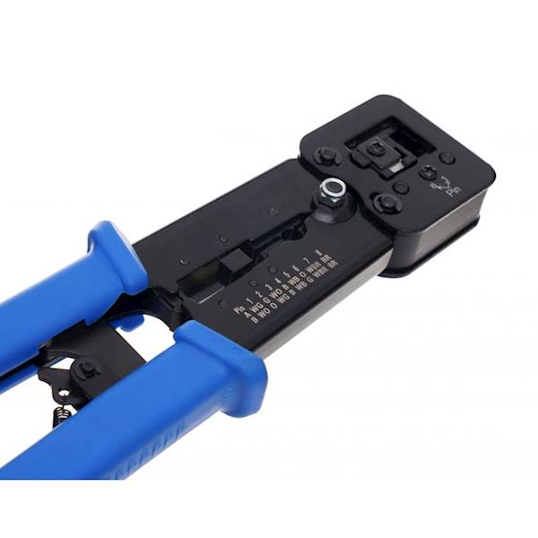 ZACISKARKA PRZELOTOWA DO WTYKÓW, ZŁĄCZY MODULARNYCH (RJ45), (RJ11, RJ12) KD10883