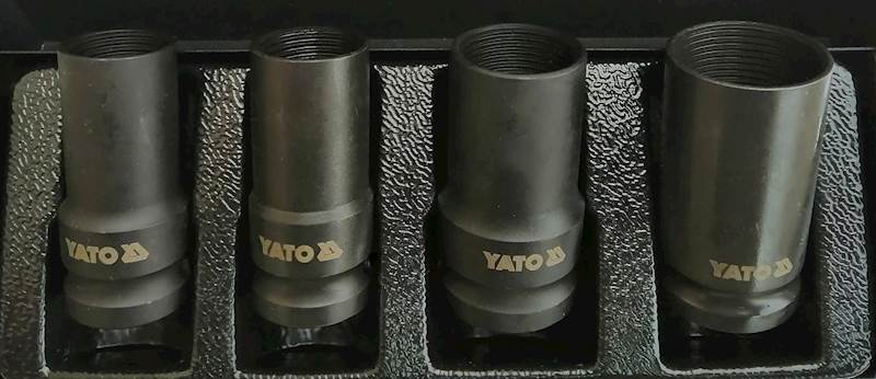ZESTAW NASADEK DO WYKRĘCANIA ŚRUB ZABEZPIECZAJĄCYCH 4 SZT. 1/2" YT-06030 YATO