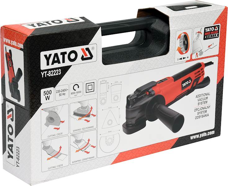 WIELOFUNKCYJNE NARZĘDZIE OSCYLACYJNE 500W YT-82223 YATO