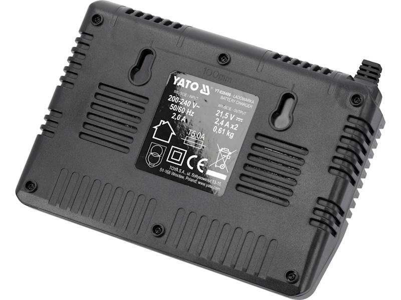 ŁADOWARKA PODWÓJNA DO AKUMULATORÓW SYSTEMU 18V 2.2A YT-828499 YATO