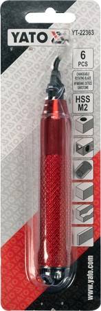 ZESTAW GRATOWNIK + OSTRZA 5SZT. YT-22363 YATO