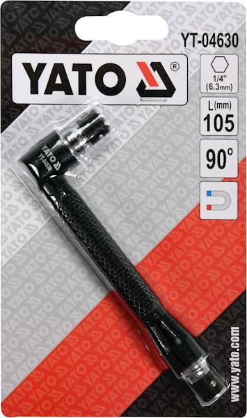 WKRĘTAK KĄTOWY DO KOŃCÓWEK 1/4" YT-04630 YATO