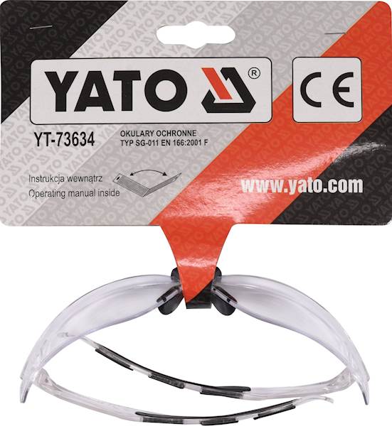 OKULARY OCHRONNE BEZBARWNE TYP. SG-011 YT-73634 YATO BHP