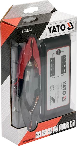 PROSTOWNIK ELEKTRONICZNY 12V/4A 5-120AH YT-83031 YATO