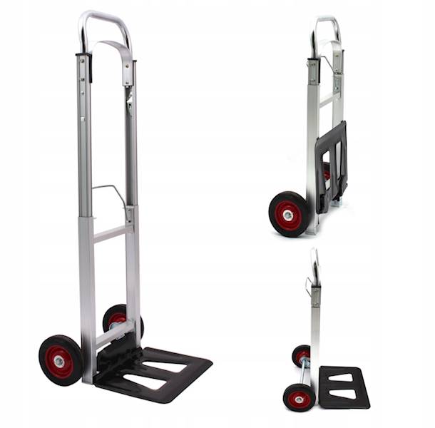 WÓZEK TRANSPORTOWY SKŁADANY MŁYNARKA ALUMINIUM 90kg KD3016