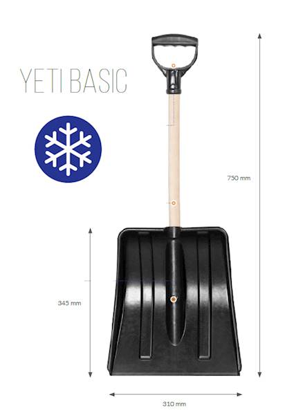 SAPERKA, ŁOPATA, SZUFLA SAMOCHODOWA DO ŚNIEGU, ODŚNIEŻANIA 31cm YETI ECO PATROL GROUP