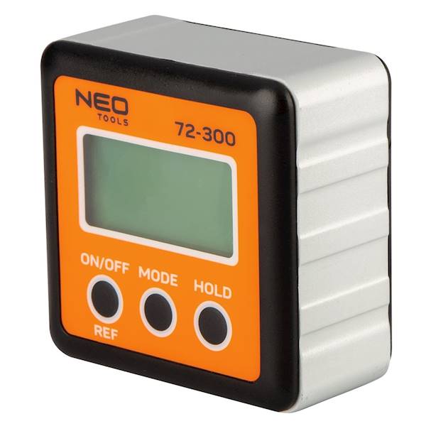 CYFROWY MIERNIK KĄTA KĄTOMIERZ POZIOMICA LCD 72-300 NEO TOOLS