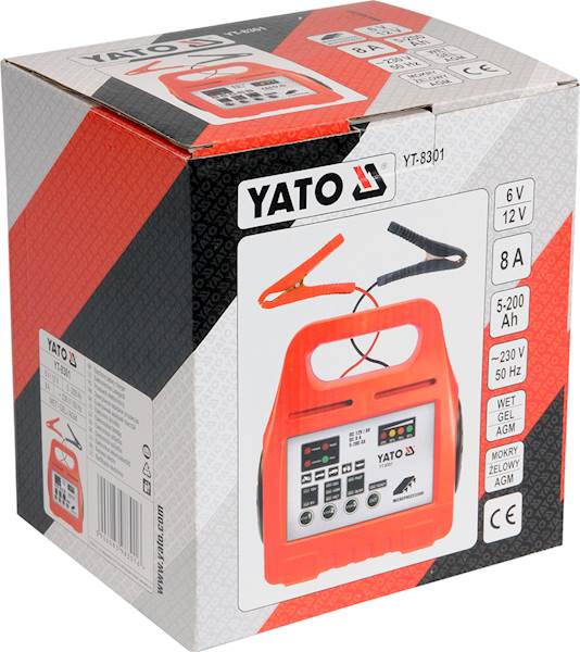 PROSTOWNIK ELEKTRONICZNY 6/12V 200Ah YT-8301 YATO