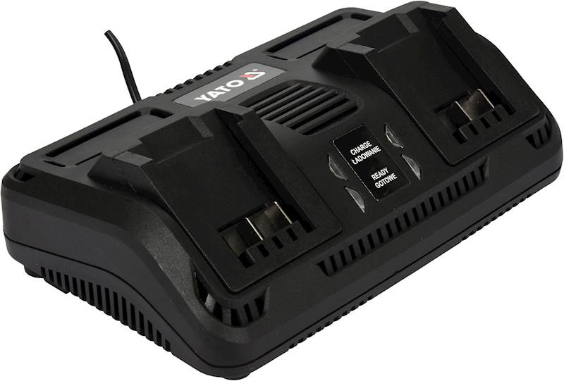 PODWÓJNA ŁADOWARKA DWUPORTOWA DO BATERII 18V LI-LON YT-82849 YATO