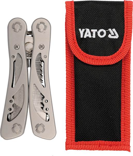 NARZĘDZIE WIELOFUNKCYJNE MULTITOOL SZCZYPCE, SCYZORYK, NÓŻ 9 CZ. YT-76043 YATO