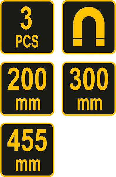 ZESTAW 3 LISTEW MAGNETYCZNYCH NA NARZĘDZIA 57830