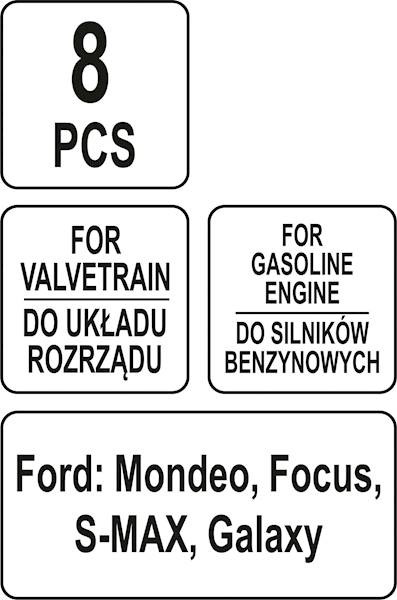 ZESTAW BLOKAD ROZRZĄDU FORD SILNIKI BENZYNOWE YT-06026 YATO