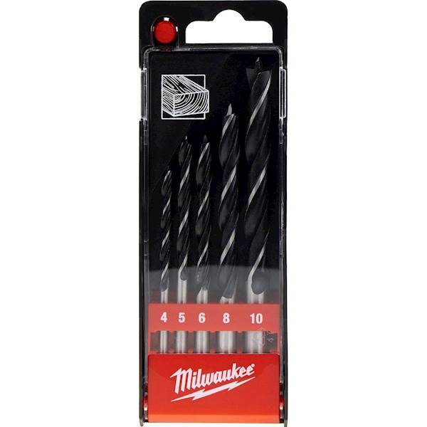 ZESTAW WIERTEŁ DO DREWNA MILWAUKEE 4-10 MM DIN 7487 E. 5szt. 4932352465