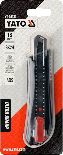 NÓŻ NOŻYK Z ŁAMANYM OSTRZEM 18MM SK2H YT-75123 YATO