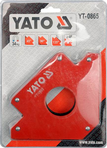SPAWALNICZY KĄTOWNIK MAGNETYCZNY 122X190X25 MM YT-0865 YATO