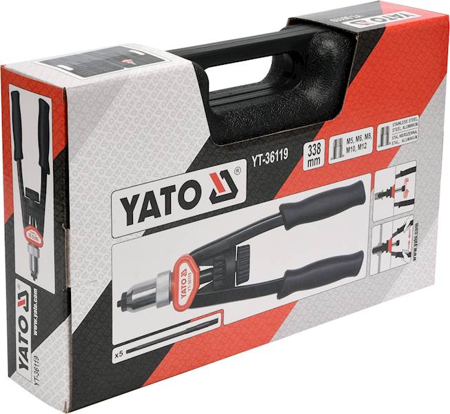 NITOWNICA RĘCZNA DO NITONAKRĘTEK M5-M12 YT-36119 YATO