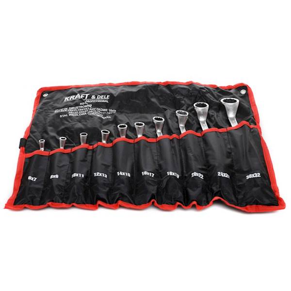 KLUCZE OCZKOWE GIĘTE, ODGIĘTE 6-32MM 10SZT. KD10929 KRAFT&DELE