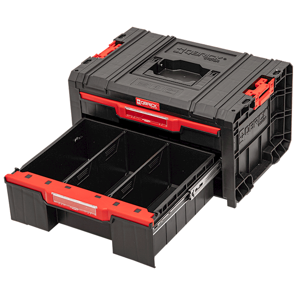 SKRZYNKA NARZĘDZIOWA Z 2 SZUFLADAMI QBRICK SYSTEM PRO DRAWER 2 TOOLBOX BASIC SKRQPROD2BCZAPG001