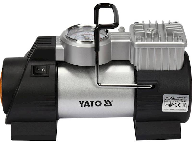KOMPRESOR SAMOCHODOWY Z LAMPĄ LED 12V 180W YT-73460 YATO