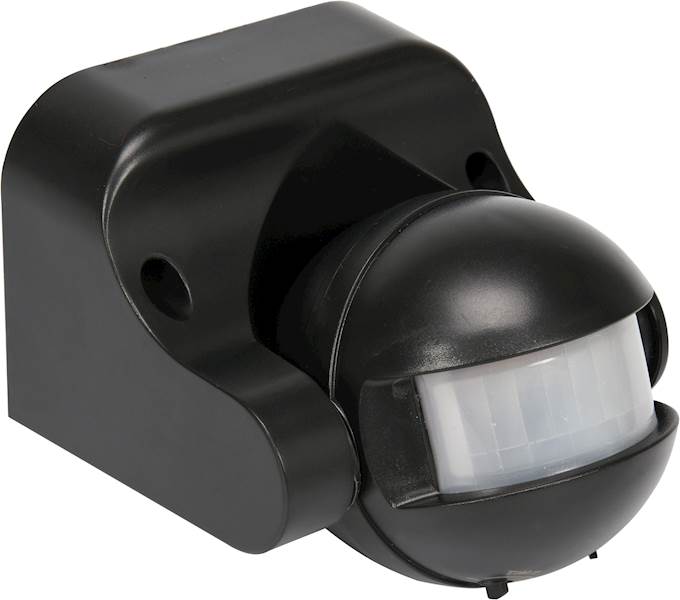 CZUJNIK RUCHU IP44 180º - MAX. 12M CZARNY 83120