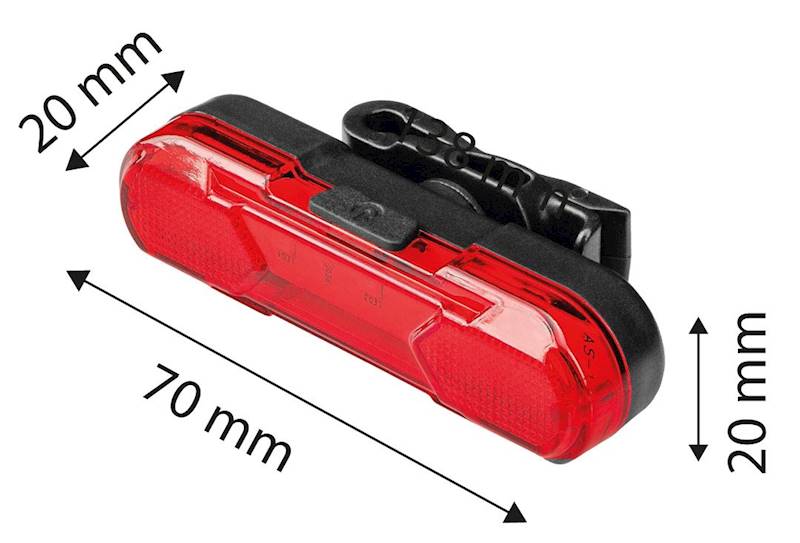 LAMPKA ROWEROWA AKUMULATOROWA TYLNA LED 3W Z USB IPX4 91-002 NEO