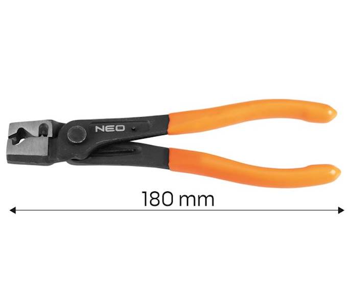 SZCZYPCE DO METALOWYCH OPASEK ZACISKOWYCH TYPU CLIC I CLIC-R 180 MM 11-226 NEO