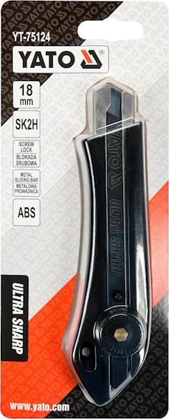 NÓŻ NOŻYK Z ŁAMANYM OSTRZEM 18MM SK2H YT-75124 YATO
