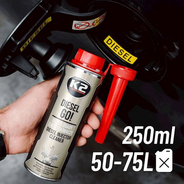 K2 DIESEL GO! DODATEK DO PALIWA, CZYSZCZENIA WTRYSKIWACZY, 250 ML T321