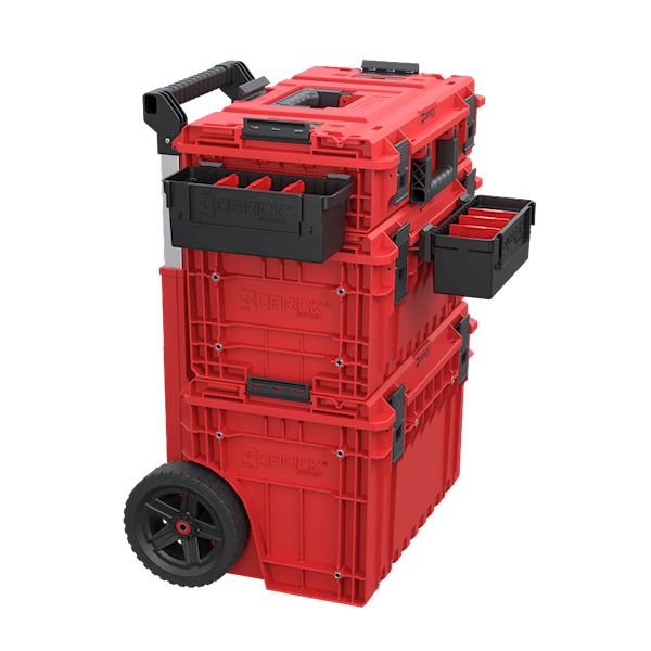 QBRICK SYSTEM CUSTOM DEEP MODULAR BIN ONE, PRIME I PRO ZESTAW 2 KUWET, ORGANIZERÓW WARSZTATOWYCH Z ŁĄCZNIKAMI