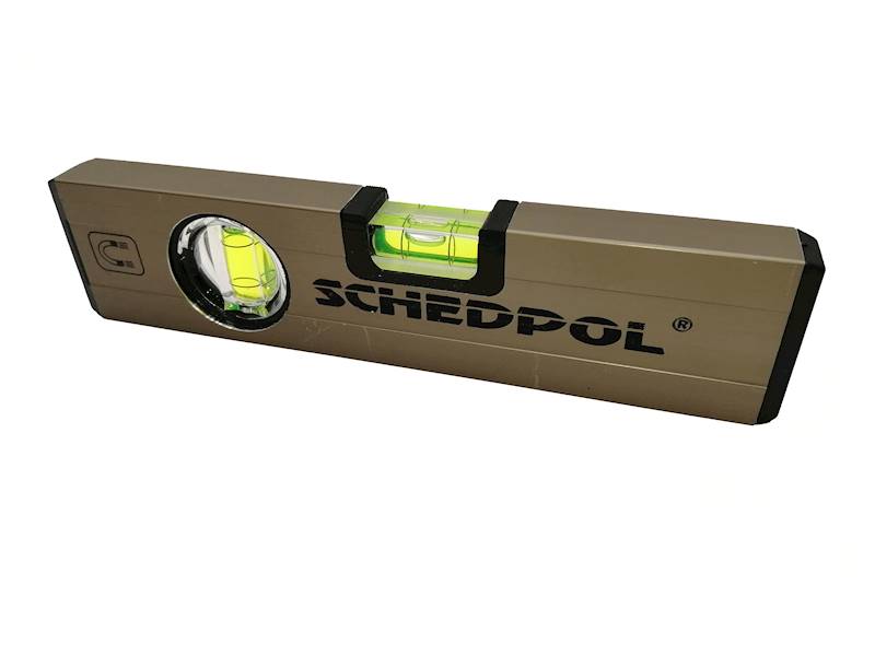 POZIOMNICA MAGNETYCZNA ANODOWANA KIESZONKOWA 20CM 2-LIBELLE PAM20 SCHEDPOL