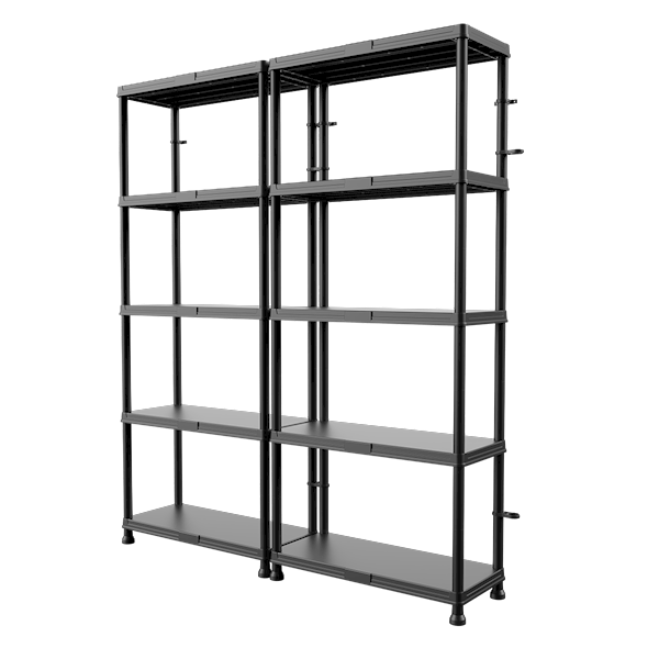 QBRICK REGULAR REGAŁ MAGAZYNOWY SHELVING SYSTEM 74/32 5x 25kg PLASTIKOWY