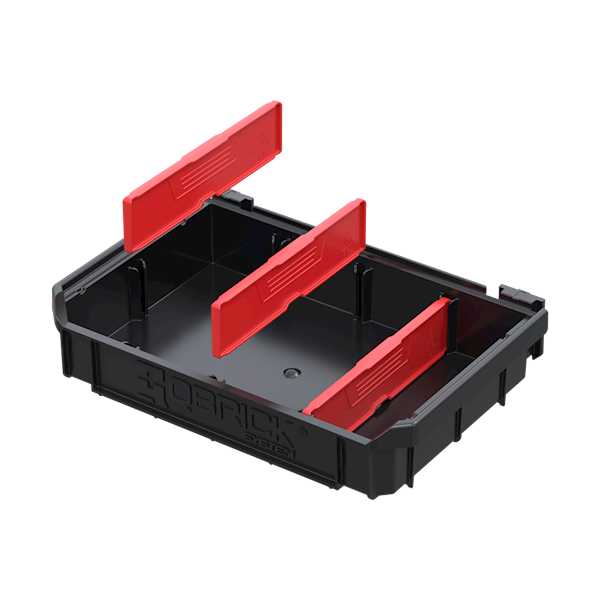 QBRICK SYSTEM CUSTOM TOOLBOX SHELF ONE, PRIME I PRO – ZESTAW 2 PÓŁEK, ORGANIZERÓW WARSZTATOWYCH Z ŁĄCZNIKAMI