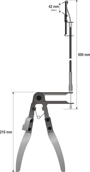 SZCZYPCE Z LINKĄ DO OPASEK ZACISKOWYCH YT-0677 YATO