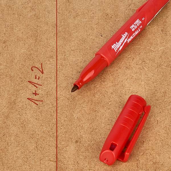 MARKER BUDOWLANY CZERWONY CIENKI MILWAUKEE INKZALL 48223170