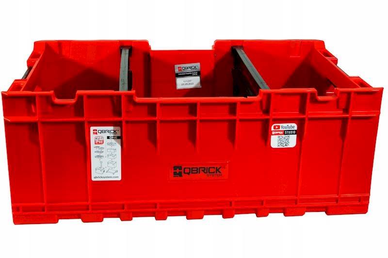 SKRZYNKA Z PRZEGRODAMI QBRICK SYSTEM ONE 2.0 BOX PLUS RED ULTRA HD