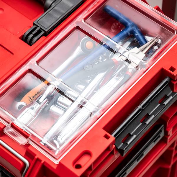 SKRZYNKA NARZĘDZIOWA QBRICK SYSTEM PRIME TOOLBOX 150 PROFI RED ULTRA HD CUSTOM