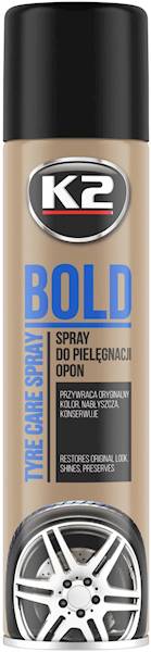 PREPARAT DO KONSERWACJI I NABŁYSZCZANIA OPONY - EFEKT CZARNEJ MOKREJ OPONY 600ML K2 BOLD K156