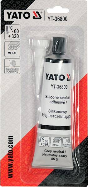 SILIKON, KLEJ, USZCZELNIACZ WYSOKOTEMPERATUROWY SZARY +320°C 85g YT-36800 YATO