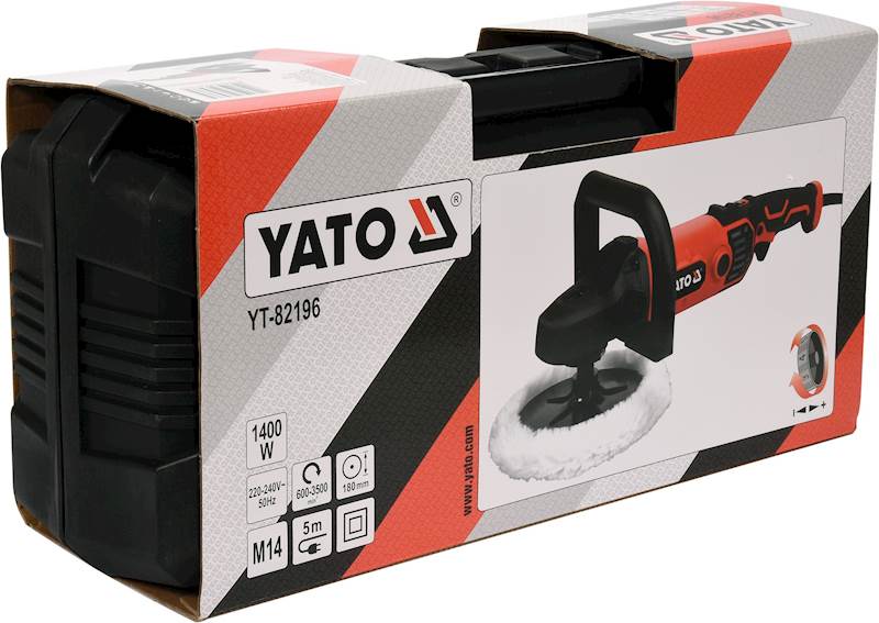 POLERKA SZLIFIERKA 1400W 180MM + AKCESORIA M14 YT-82196 YATO